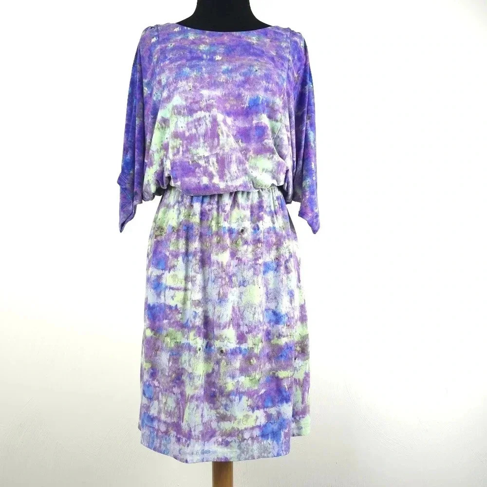 Suzi Chin Watercolor Blouson Dress